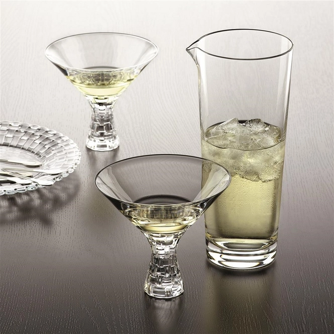 Set De 2 Bols à Dessert Nachtmann Bossa Nova - Cristal Taillé, 21 Cm De Diamètre - Parfait Pour Les Salades, Les Glaces Ou La Décoration !